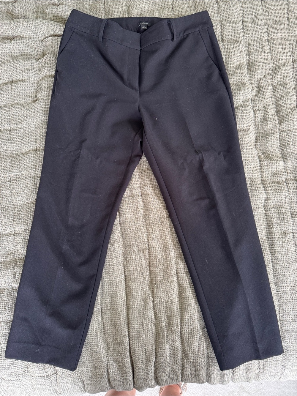 Ann Taylor Factory Women's Cropped Black Dress Pants